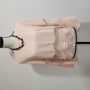 Long sleeve peach top